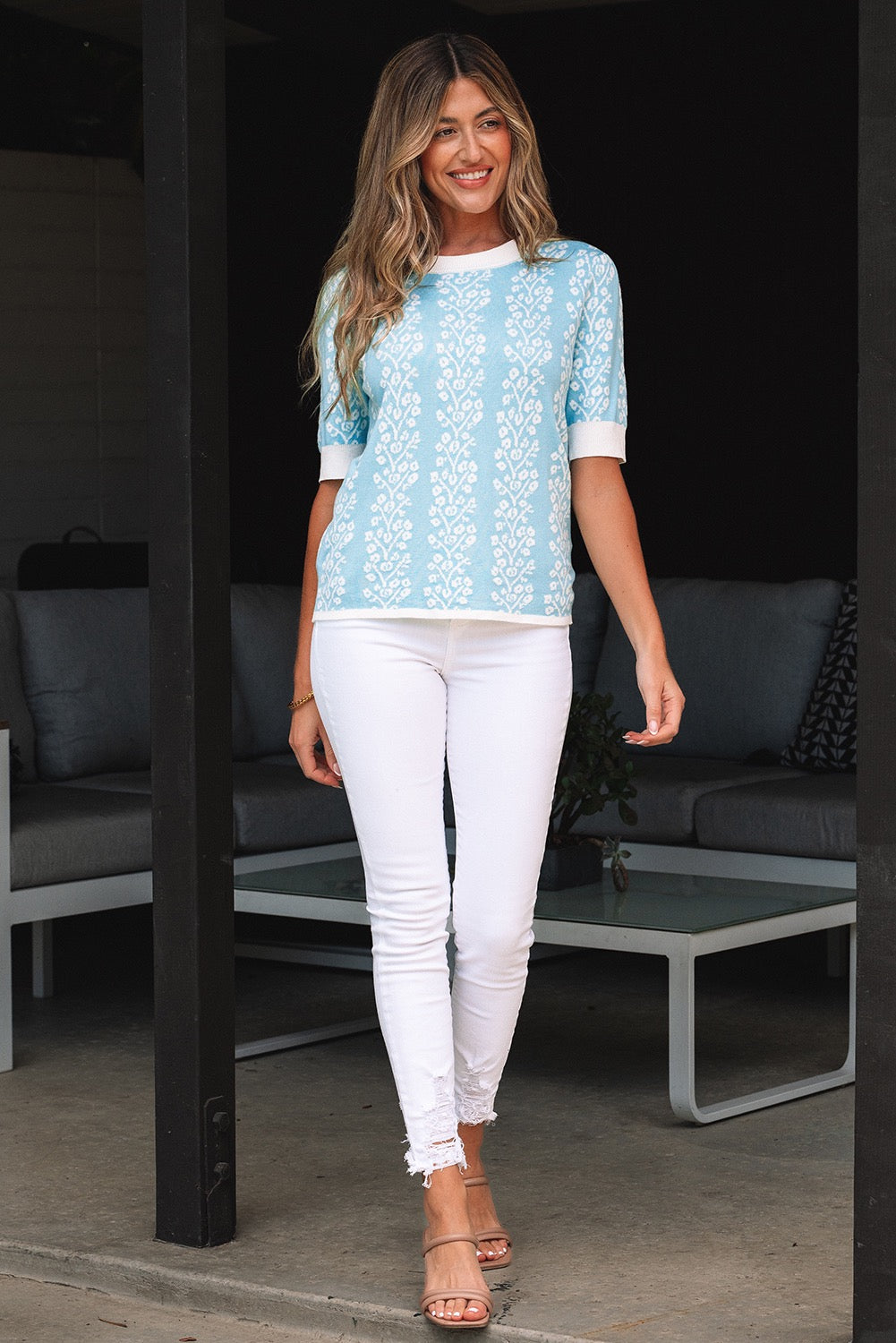 SKY IN BLOOM SWEATER