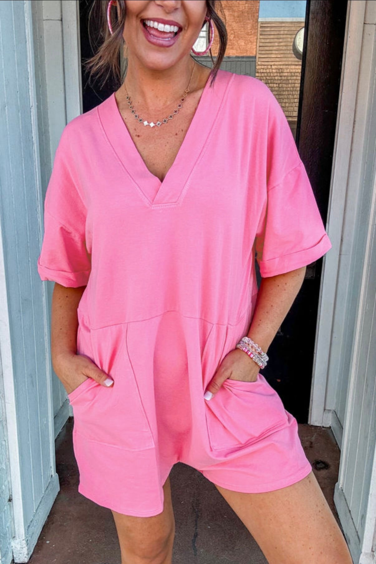 EASY DOES IT T-SHIRT ROMPER