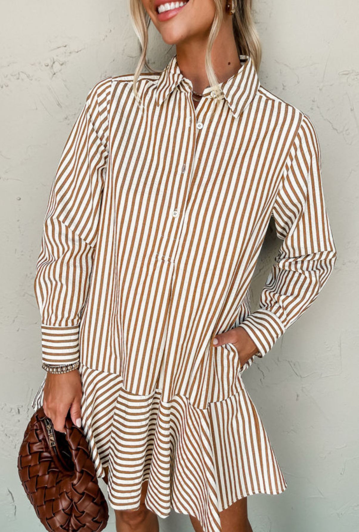 GOLDEN HOUR RUFFLE DRESS