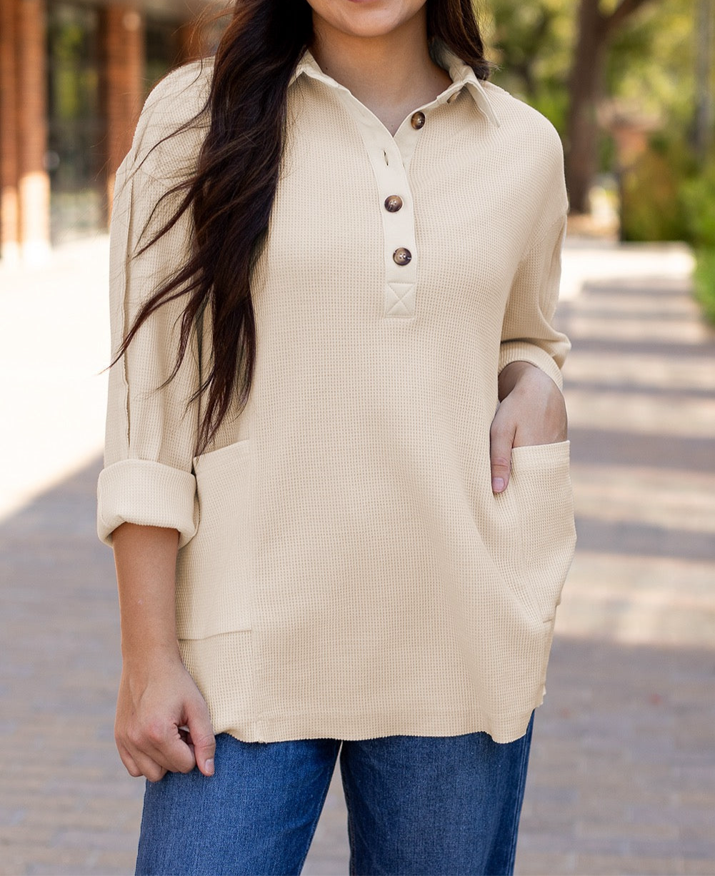 THE IVORY GRID TOP