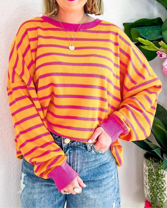 RAINBOW ROW SWEATER