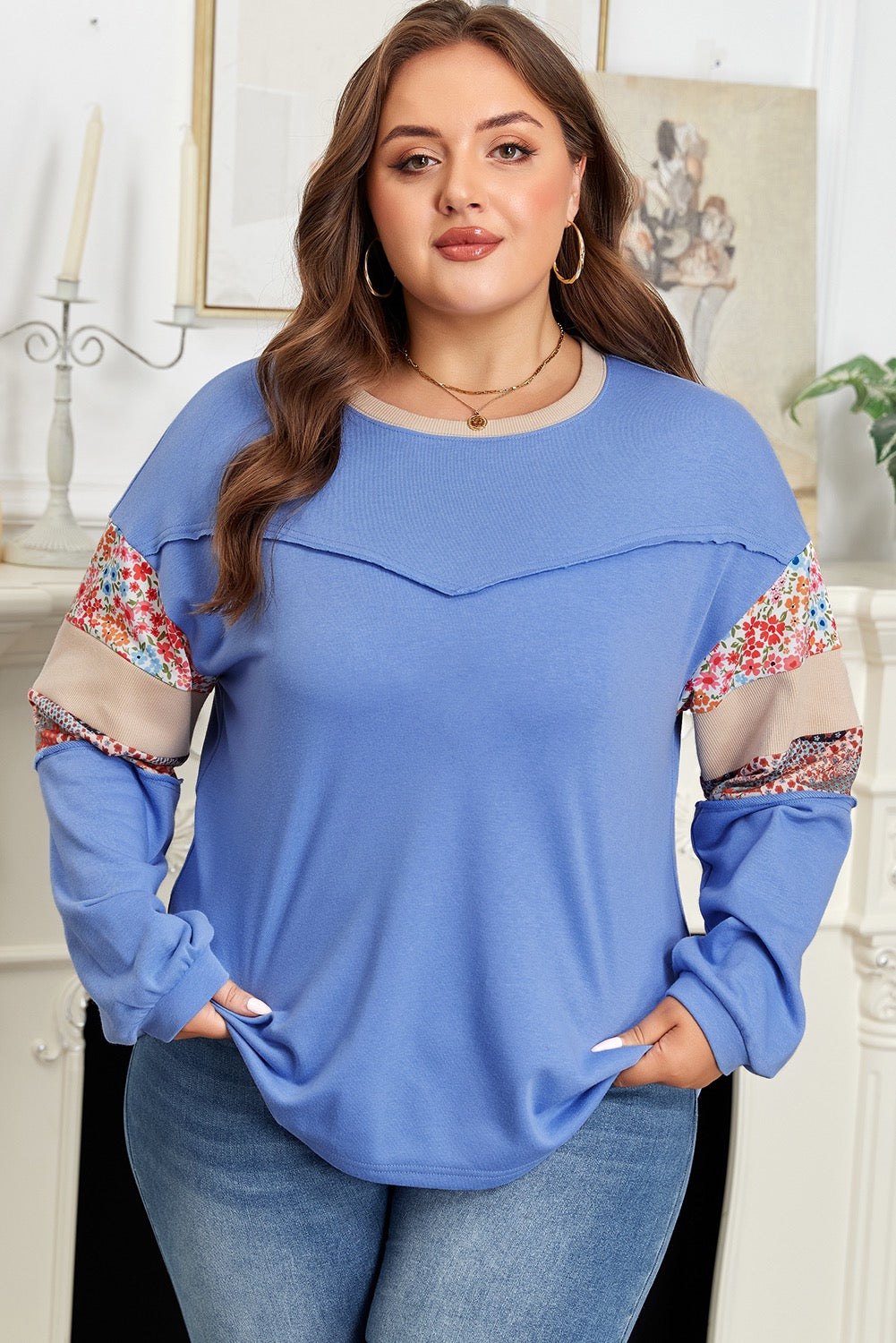 PERIWINKLE BLOOM TOP