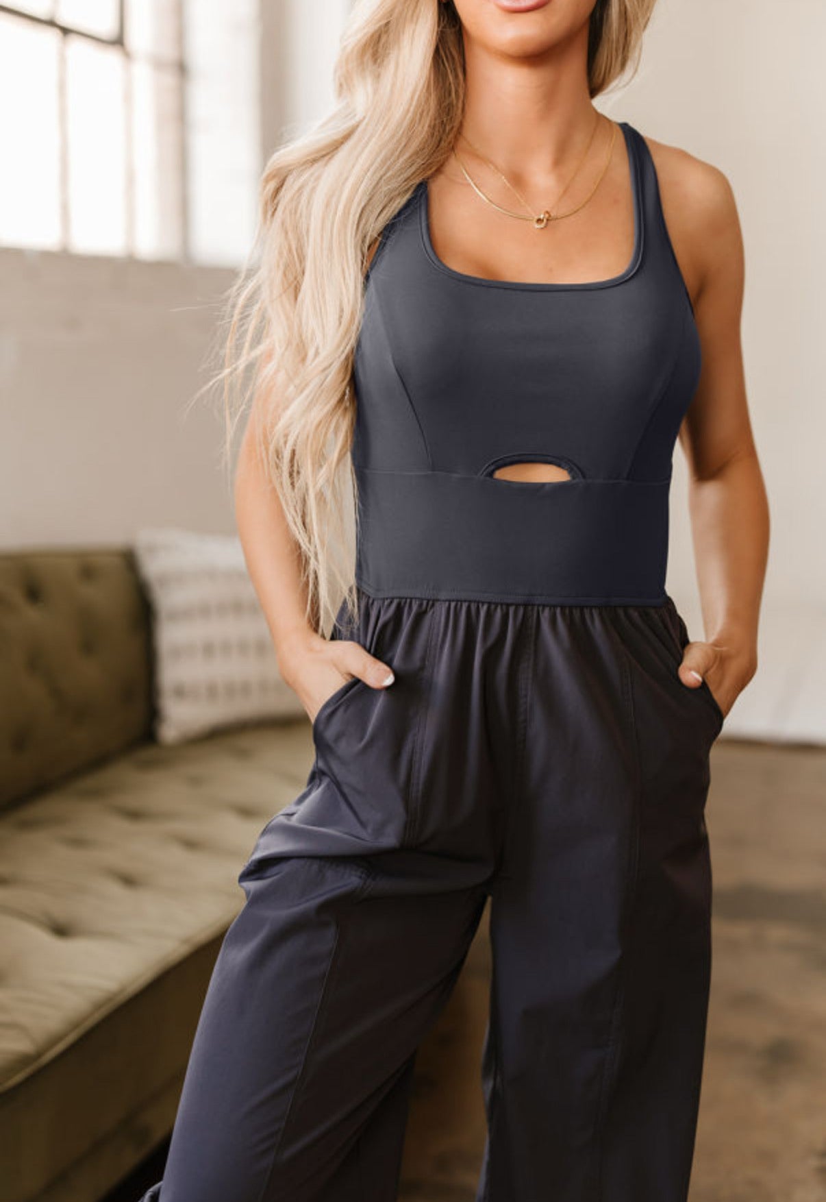 CORE SLATE JUMPSUIT