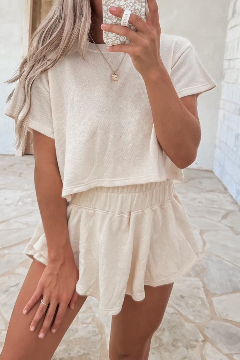 IN THE SHADOWS SKORT SET