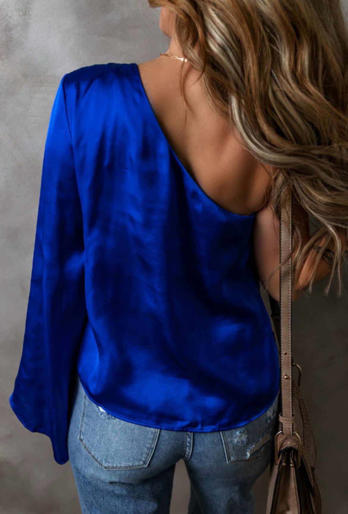 MIDNIGHT SATIN TOP