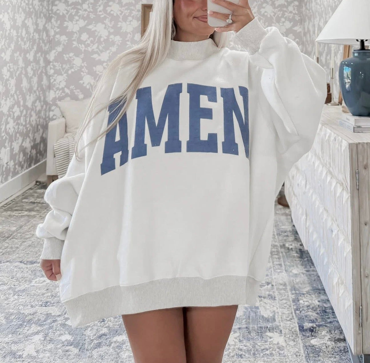 REVERSIBLE AMEN MOCKNECK