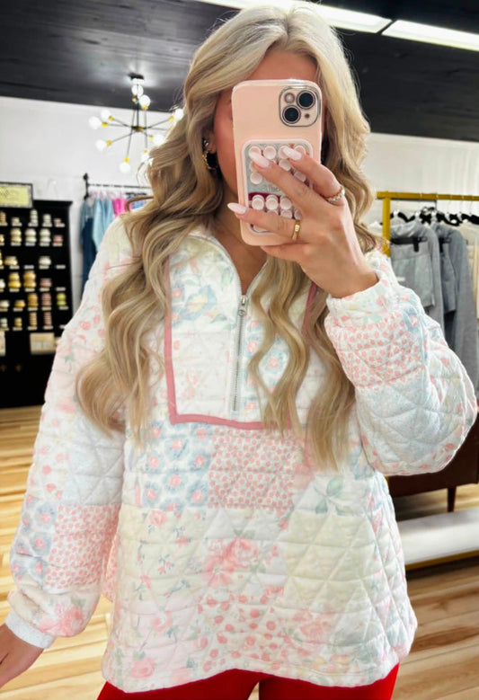 QUILTED SWEATSHIRT