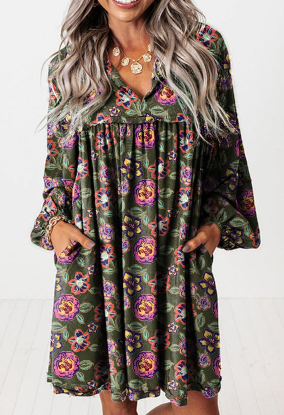 GREEN GARDEN DRESS